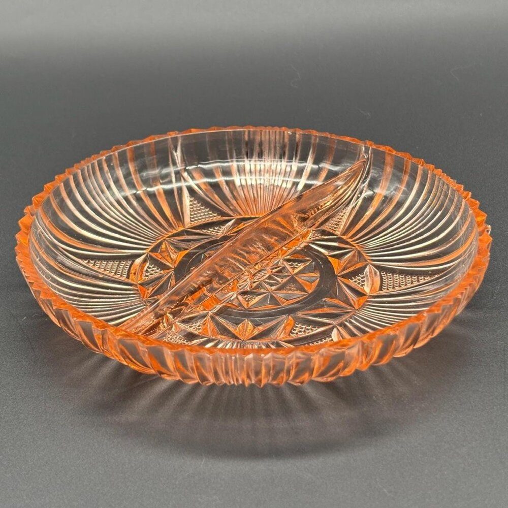 1930s Hazel Atlas Pink Depression Glass Serving Bowl Candy Dish No 573